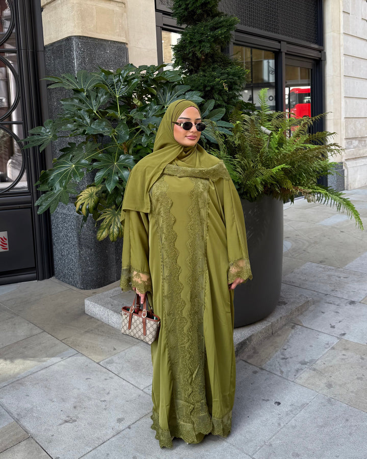 Yara abaya Olive green