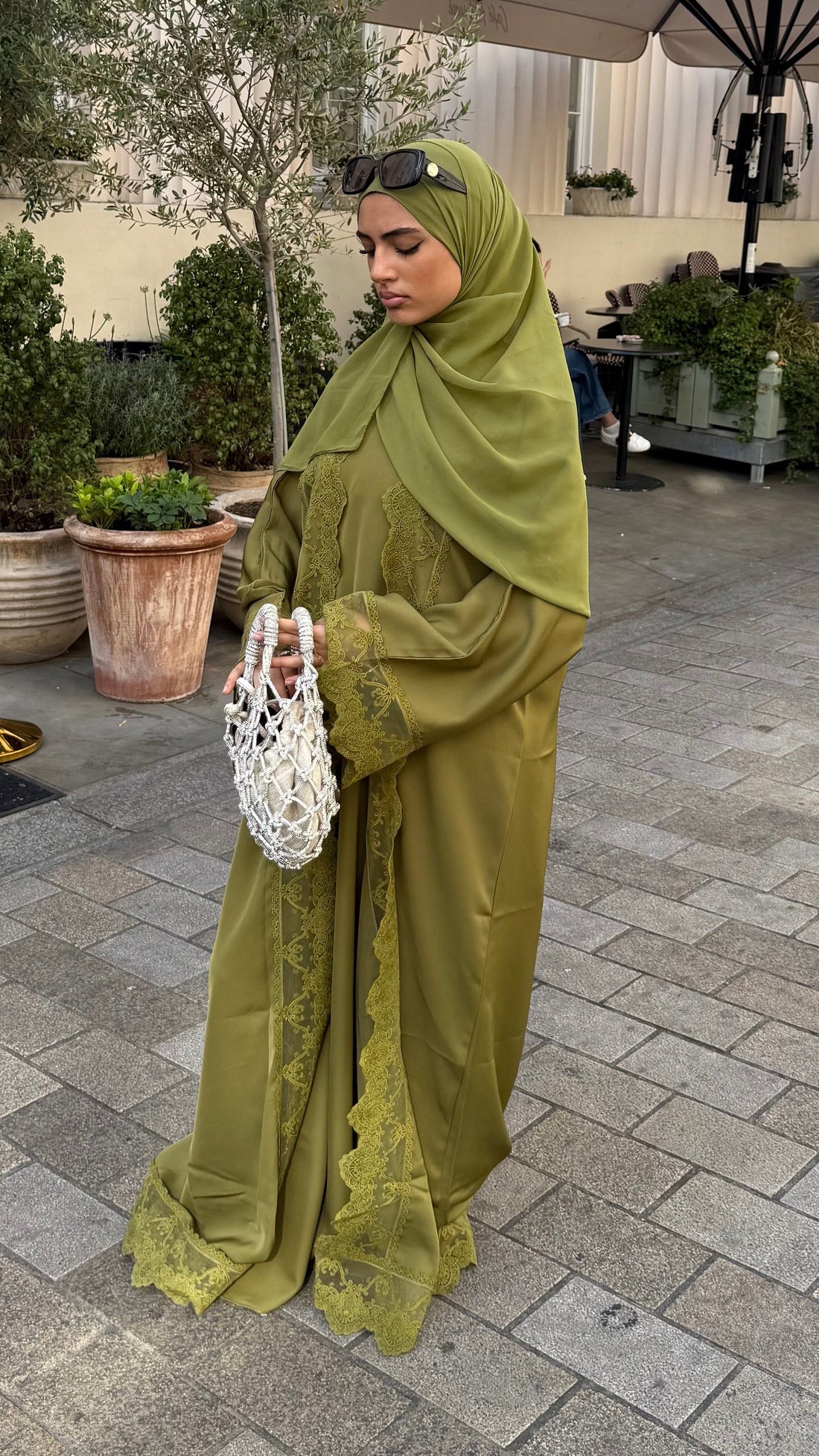 Yara abaya olive