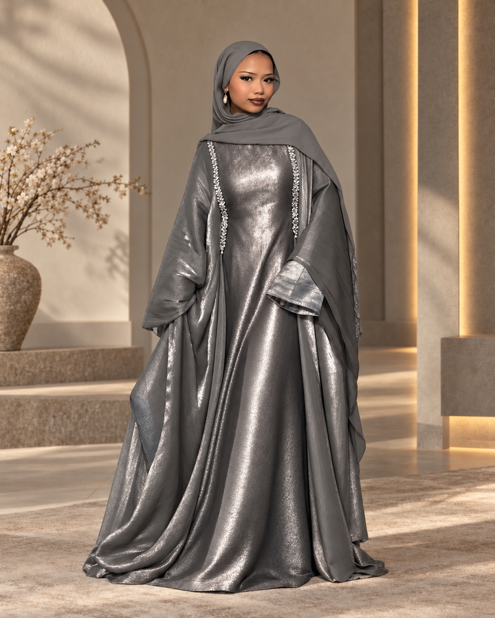 Fariyah Kaaftan grey