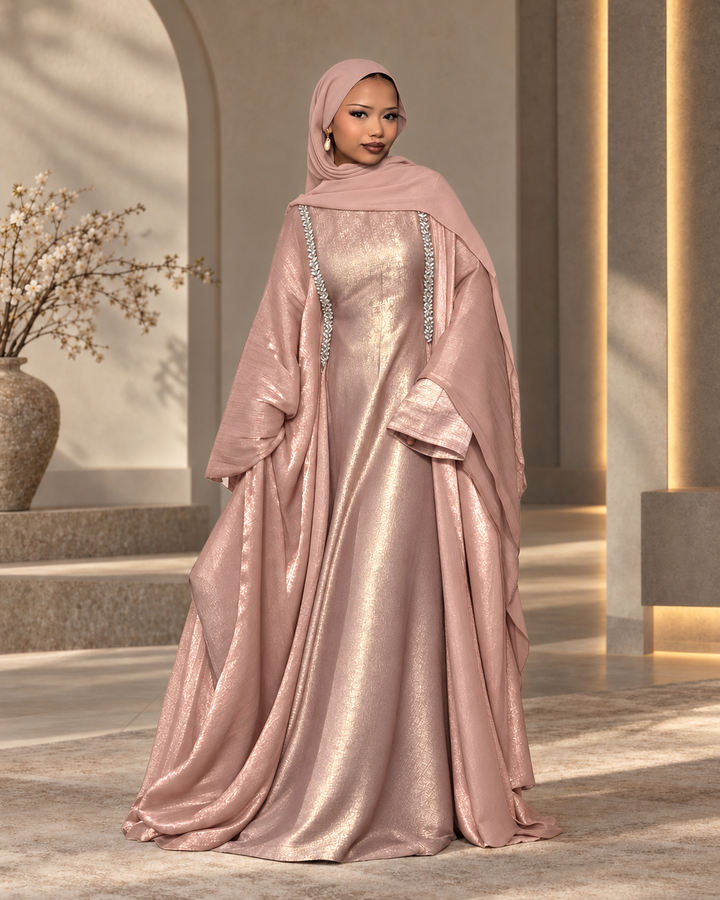 Fariyah kaaftan pink