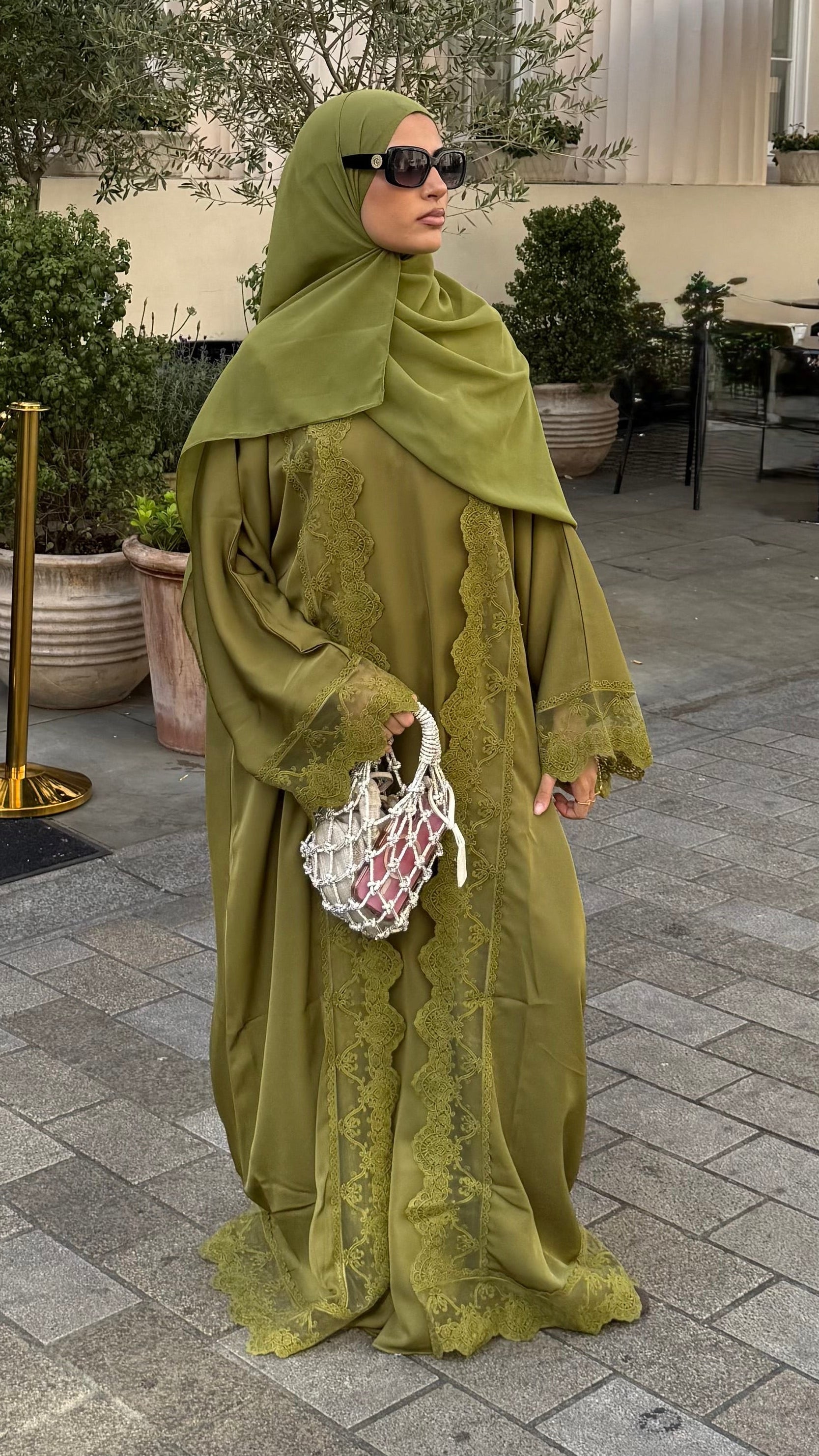 Yara abaya olive
