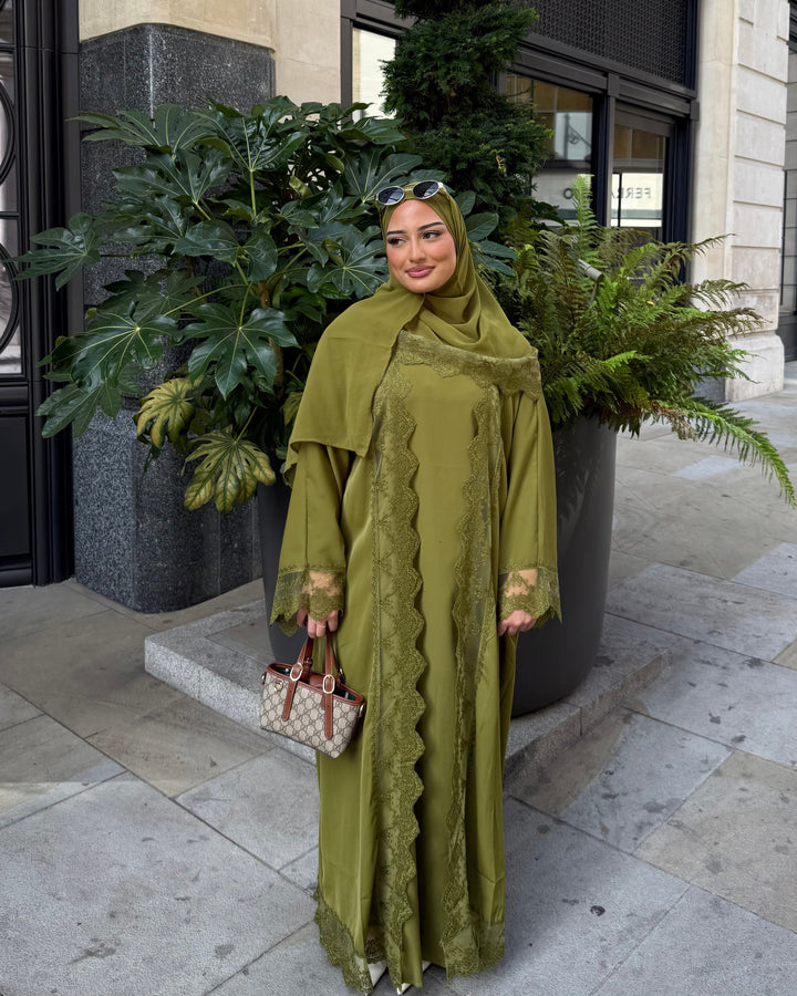 Yara abaya Olive green
