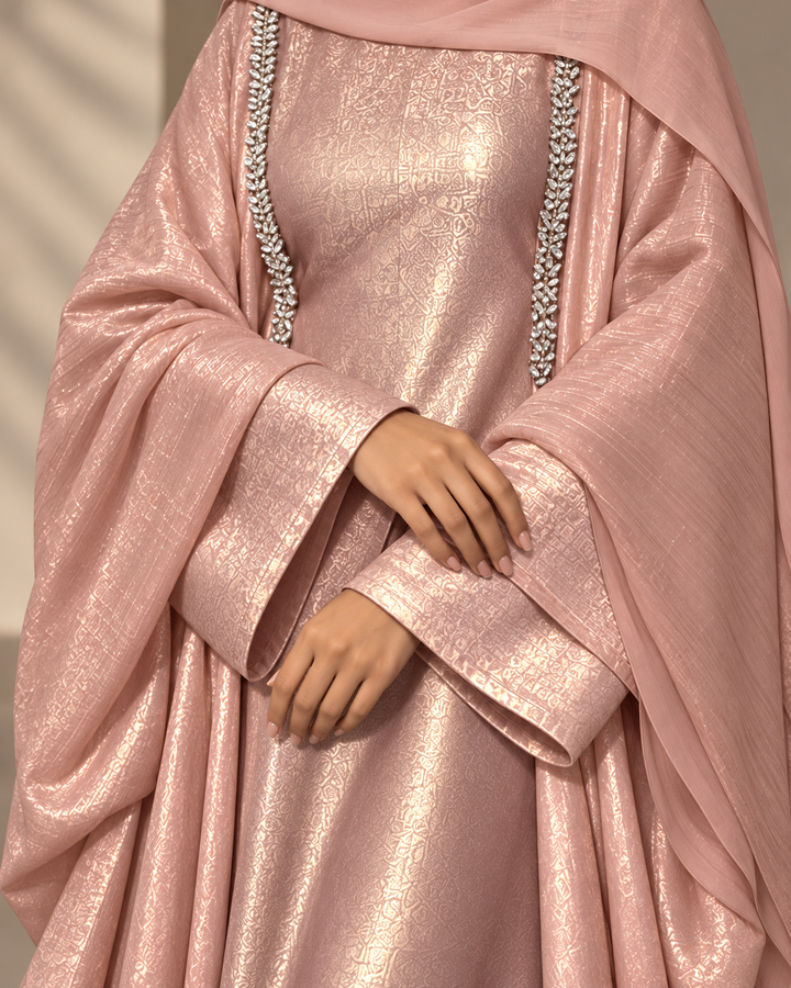 Fariyah kaaftan pink
