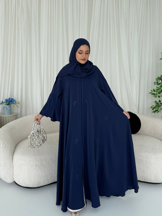 Leen Navy- Bow abaya