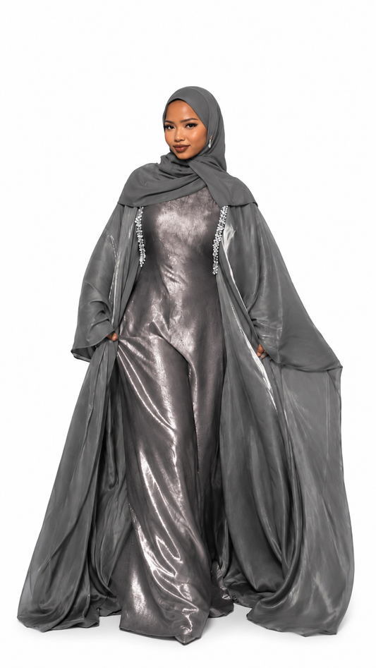 Fariyah Kaaftan grey